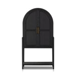 Tolle Bar Cabinet Drifted Matte Black Front View 234848-001