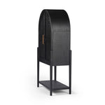 Tolle Bar Cabinet Drifted Matte Black Side Angled View 234848-001