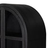 Tolle Cabinet Drifted Matte Black Solid Arched Frame Four Hands