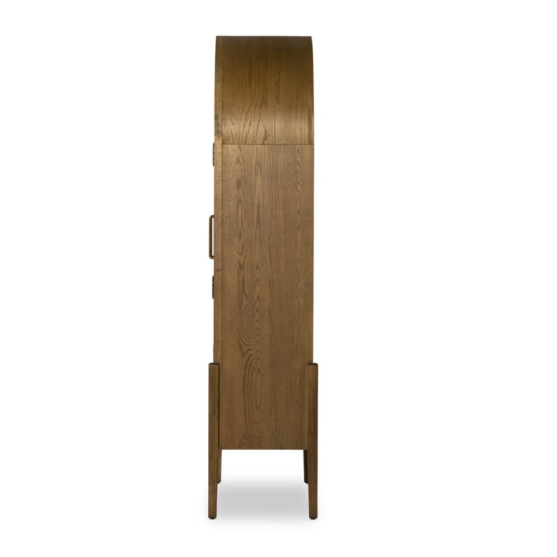 Tolle Panel Door Cabinet Drifted Oak Solid Side View 234782-003