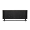 Tolle Sideboard Drifted Matte Black Back View Four Hands