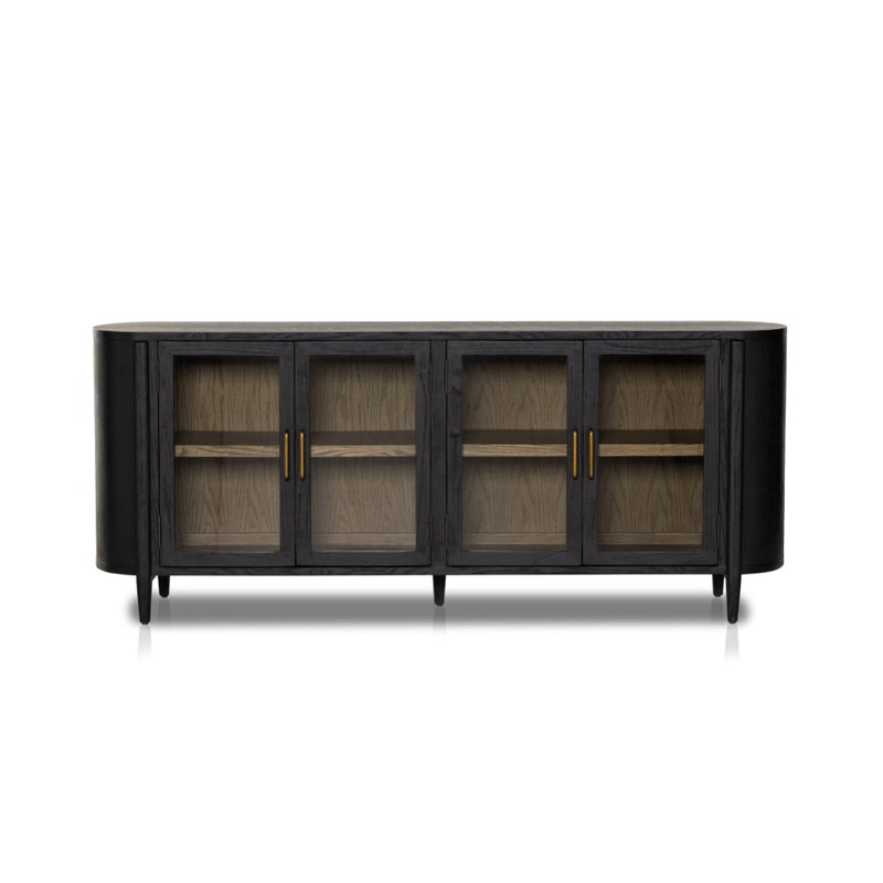 Tolle Sideboard Drifted Matte Black Front View 234883-001