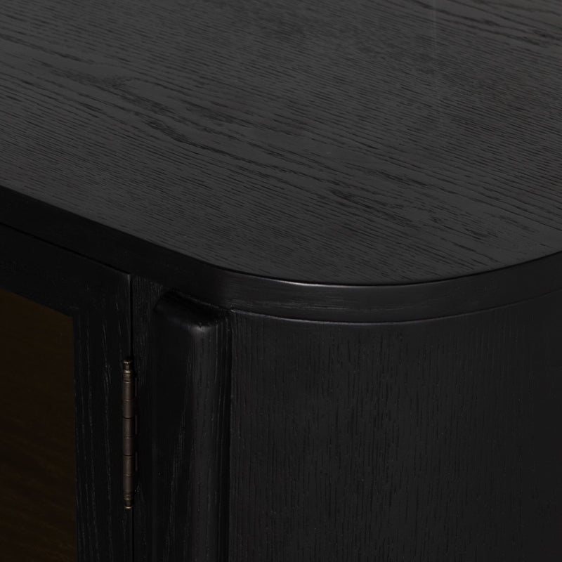 Tolle Sideboard Drifted Matte Black Edge Detail 234883-001