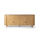 Tolle Sideboard Drifted Oak Solid Back View with Cord Management 234883-002
