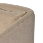 Topanga Slipcover Swivel Chair Flanders Flax Curved Armrest 238314-001
