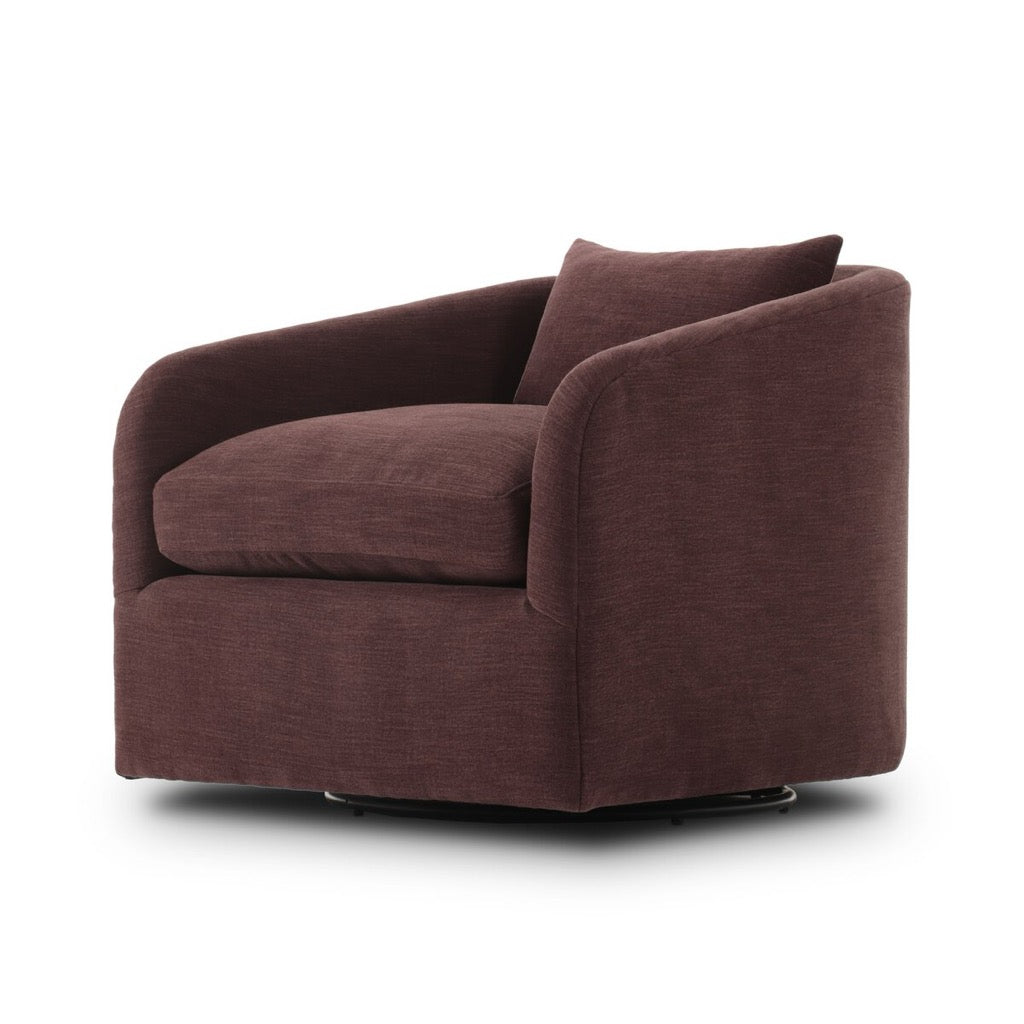 Four Hands Topanga Swivel Chair angled view 