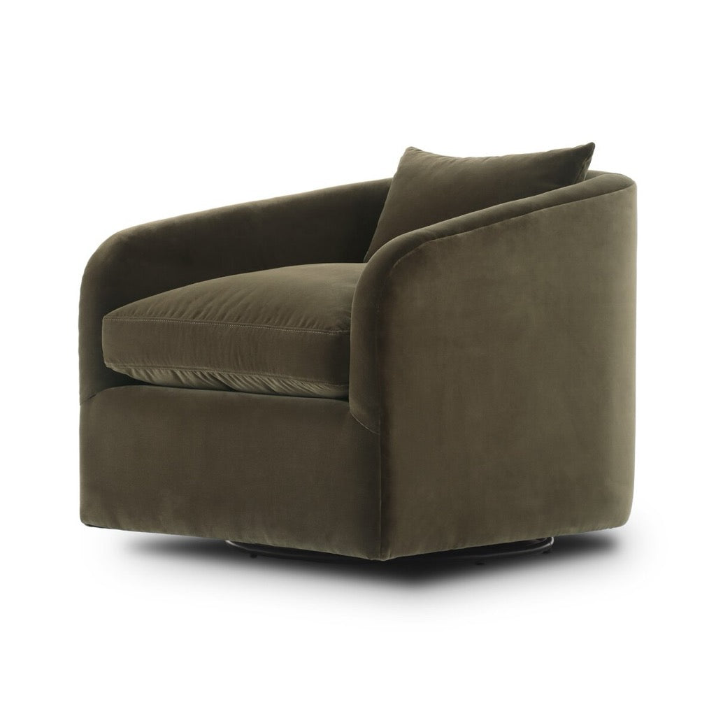 Four Hands Topanga Swivel Chair angled view 