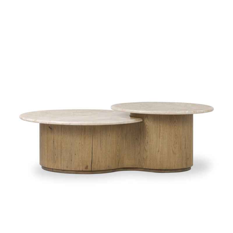 Four Hands Toro Coffee Table - Cappuccino Marble
