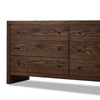 Torrington 6 Drawer Dresser Umber Oak Angled Side View 238221-001