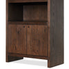 Torrington Bookcase Umber Oak Veneer Cabinet Detail Four Hands