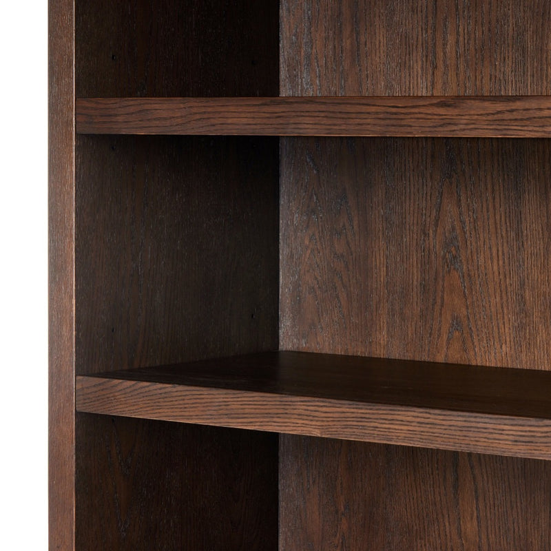 Torrington Bookcase Umber Oak Veneer Middle Shelf Detail 238143-001