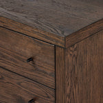 Torrington Charging Nightstand Umber Oak Veneer Edge Detail 238222-001