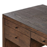 Torrington Desk Umber Oak Top Angled Corner Detail 238144-001