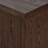 Torrington Sideboard Umber Oak Veneer Corner Detail Four Hands