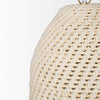 Tosha Bell Pendant Light 70918 cotton rope shade 