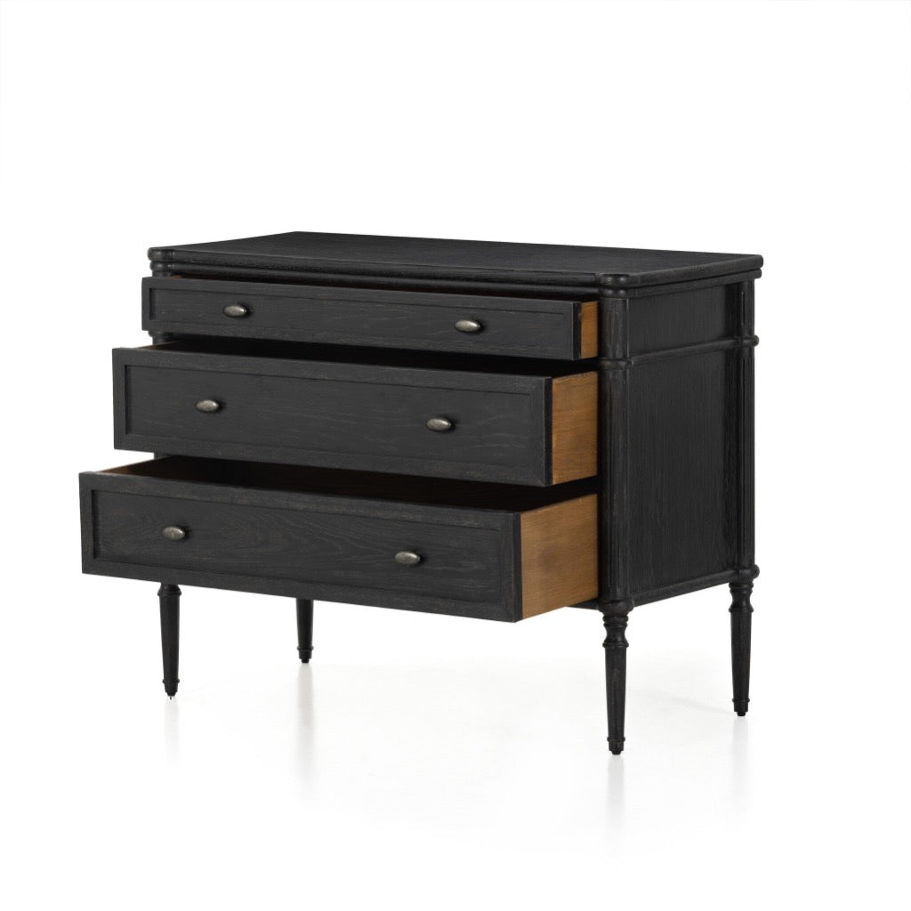 Distressed Chest Solid Four Hands Toulouse Chest - Distressed Black Oak – Artesanos Design ...