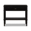 Toulouse Oak Nightstand Distressed Black Front Facing View 231968-002