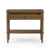 Toulouse Nightstand Toasted Oak Front View with Open Drawer Four Hands