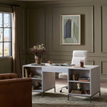 Trey Executive Desk - Dove Poplar
