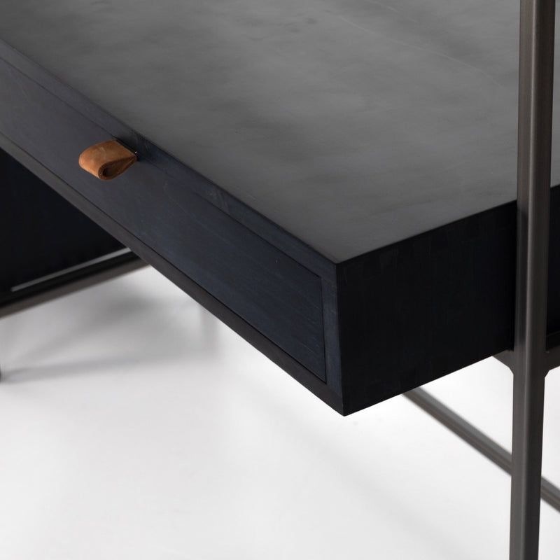 Trey Modular Wall Desk With 1 Bookcase 228709-002 writing desk and pencil drawer view