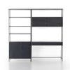 Four Hands Trey Modular Wall Desk With 1 Bookcase front view