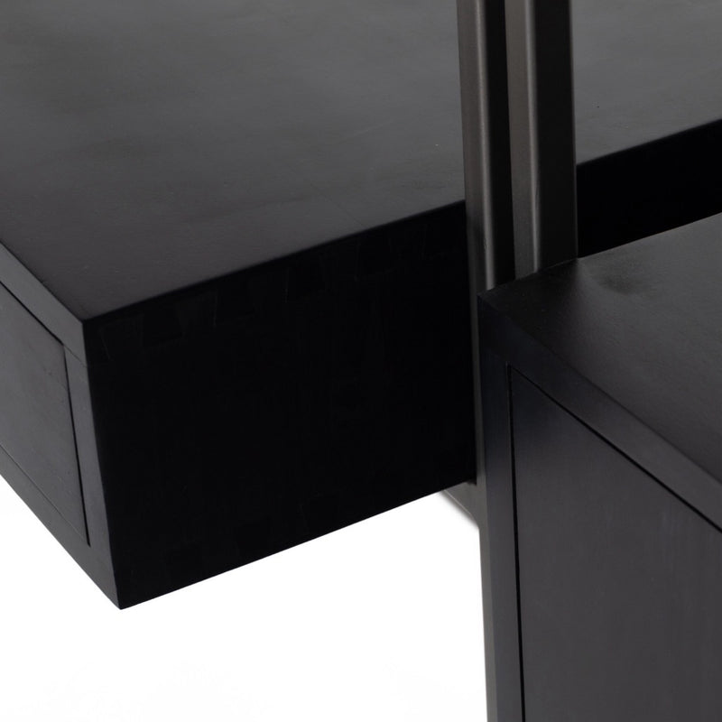 Trey Modular Wall Desk With 1 Bookcase 228709-002 writing desk view