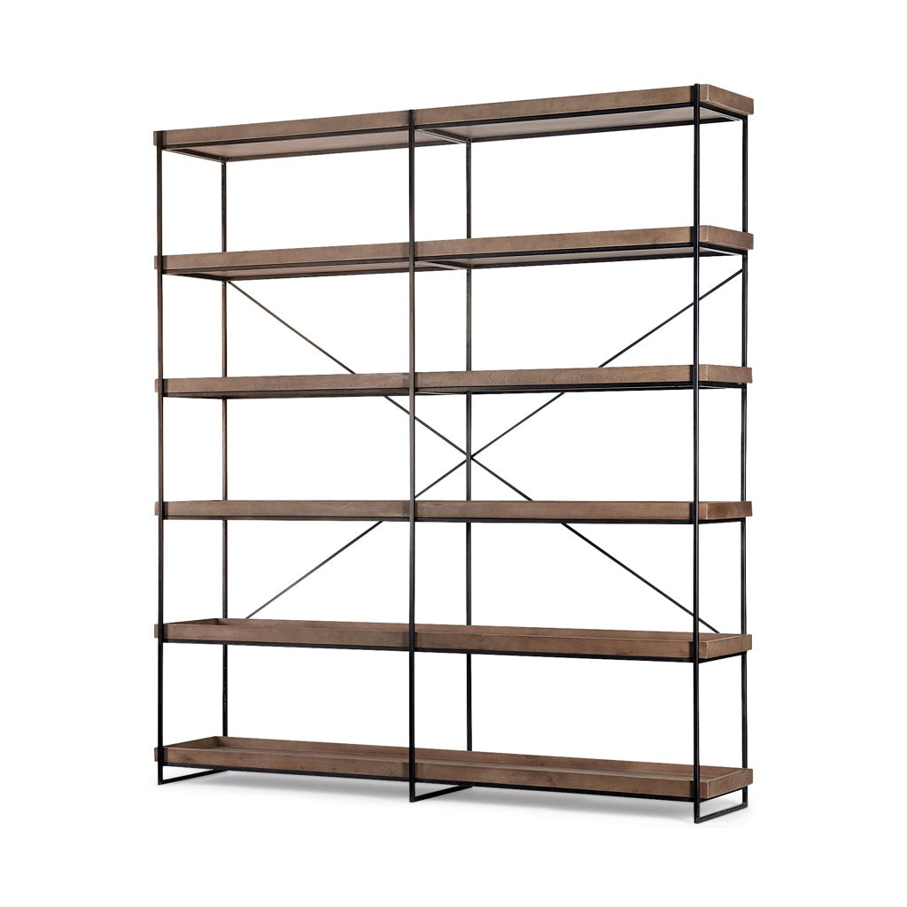 Mercana Trey Shelving Unit angled view 