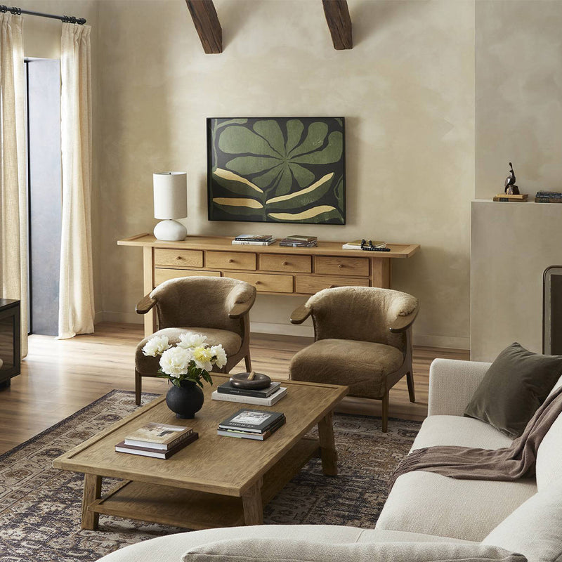 Four Hands Trinity Coffee Table staged view 