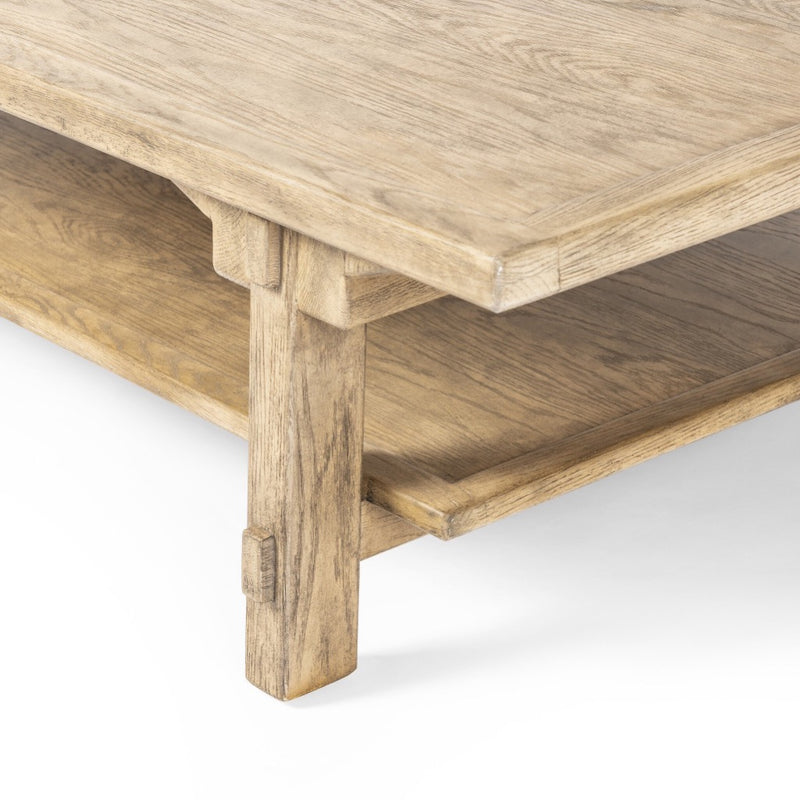 Four Hands Trinity Coffee Table table leg view 