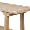 Trinity Console Table 241019-001 angled view of mortise-and-tenon joinery