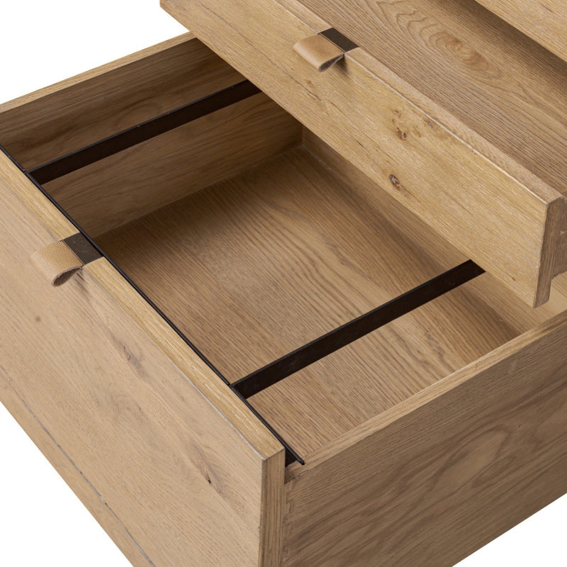 Four Hands Tula Executive Desk filing drawer 