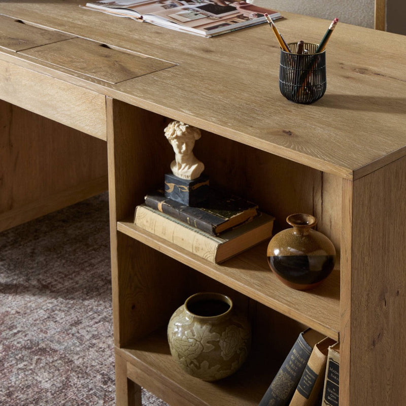 Tula Executive Desk 248280-001 open shelf view