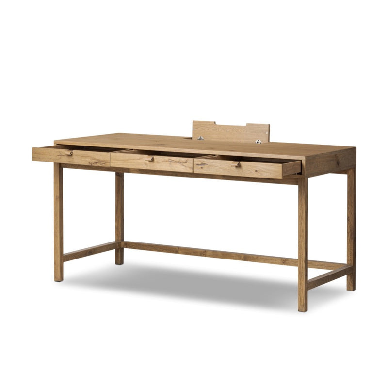 Tula Writing Desk 248281-001 angled open drawer view 