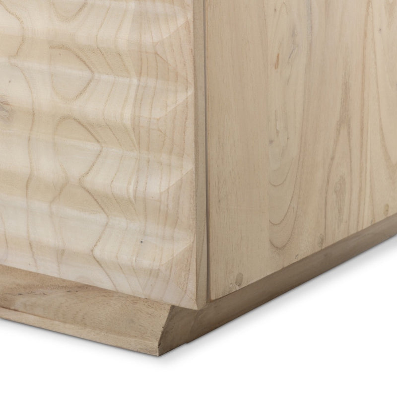 Tussac Media Console 232367-002 bottom corner view 
