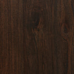 Two Tier Coffee Table Matte Brown Neem Wood Detail