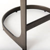 Mercana Tyson Counter Stool metal footrest and base view 