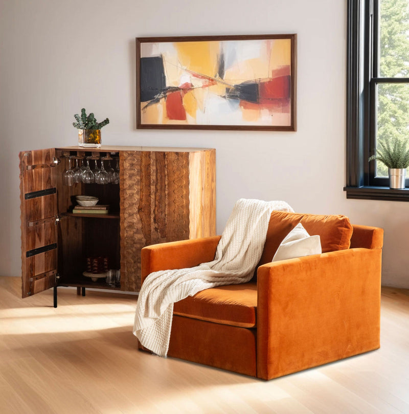 Maison Gianna Chair - Dune Velvet Fabric