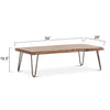 Vail Live Edge Coffee Table With Dimensions Four Hands