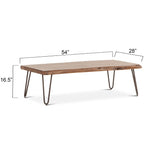 Vail Live Edge Coffee Table With Dimensions Four Hands