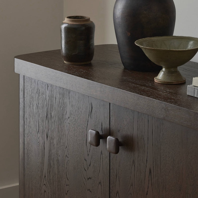 Four Hands Valen Sideboard staged door handle view