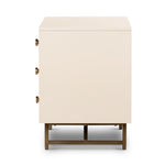 Four Hands Van Rectangular Nightstand Alabaster Side View