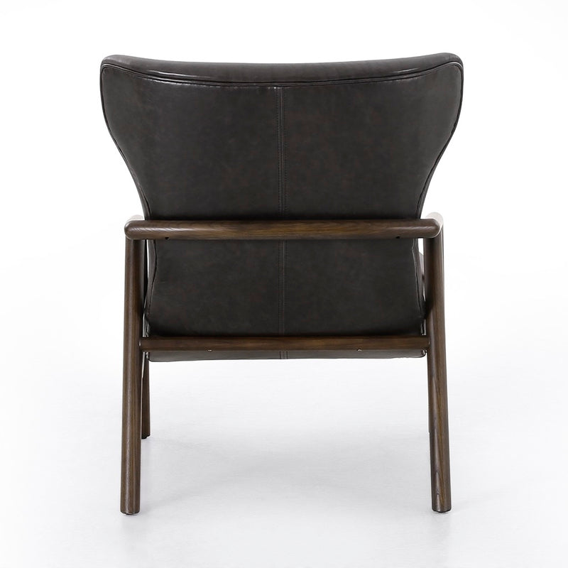 Vance Chair Sonoma Black Back View Four Hands