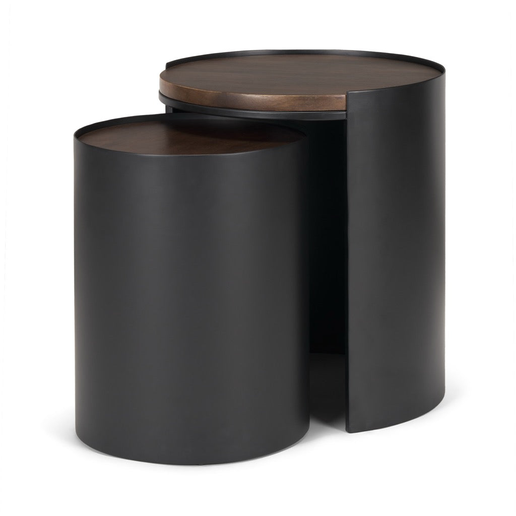 Mercana Varden Nesting Accent Table angled view 