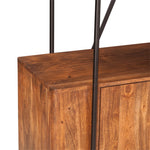 Verbania 75" Acacia Wood Bookshelf FVE-BS75PB shelf view 