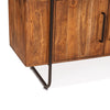 HTD Verbania 75" Acacia Wood Bookshelf leg view 