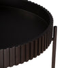 HTD Verbania Nesting Tray Tables fluted edge view 