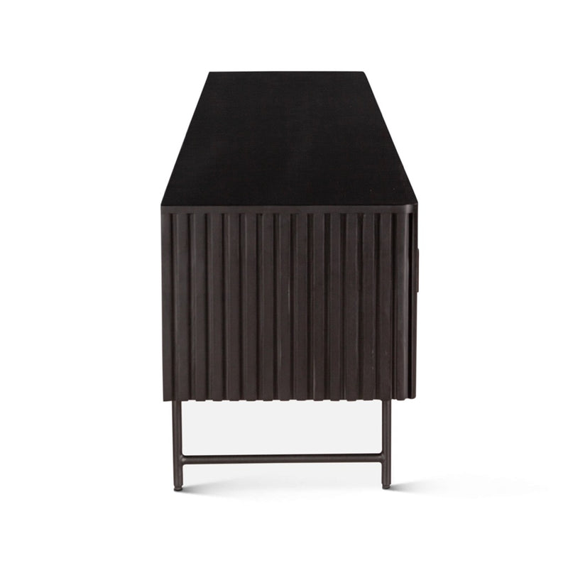 Verbania Plasma Cabinet FVE-PC98BLK side view 