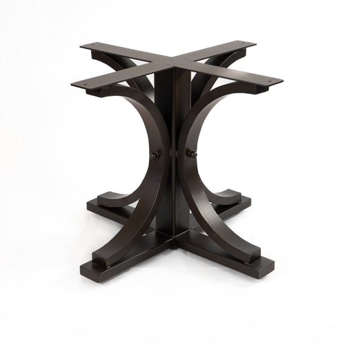 Vestal Iron Dining Table Base - Burnt Coconut
