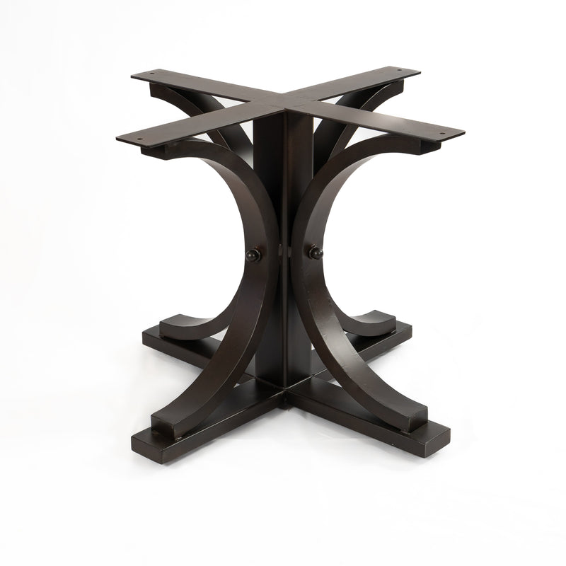 Vestal Iron Dining Table Base - Burnt Coconut