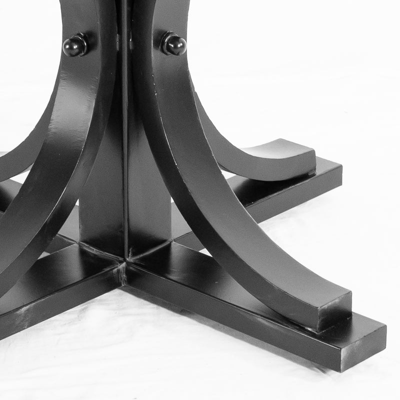 Vestal Iron Dining Table Base - Base Detail Angle